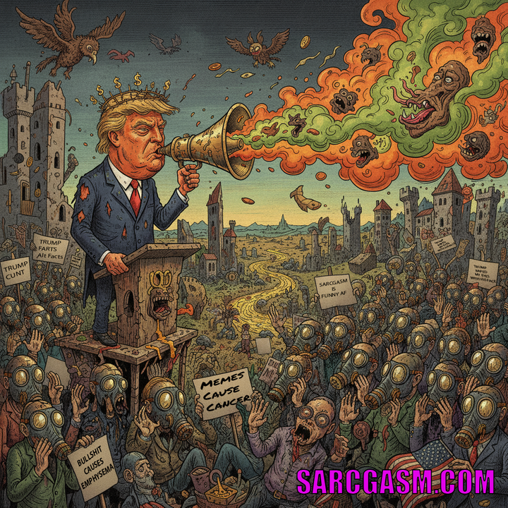 TRUMP’S TRUTH FUMES TRIGGER LAWSUIT: AIDE CLAIMS HE DEVELOPED EMPHYSEMA FROM INHALING PRESIDENT’S BULLSHIT