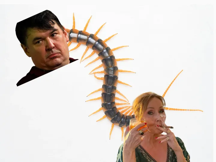 J.K. Rowling and Graham Linehan Announce Groundbreaking Transition into Human Centipede to Form 'Ultimate Echo Chamber'